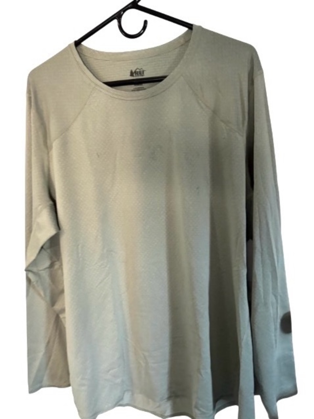 REI Women’s Long Sleeve Breathable Performance Tee Sage Green 2XL